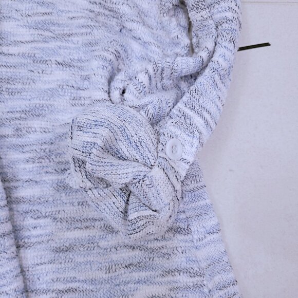 Ice Blue Ribbed Button Summer Knit - Picture 6 of 7